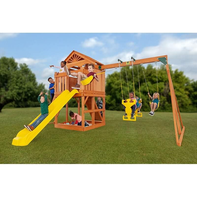 Timber-Valley-Wooden-Swingset-Front-View