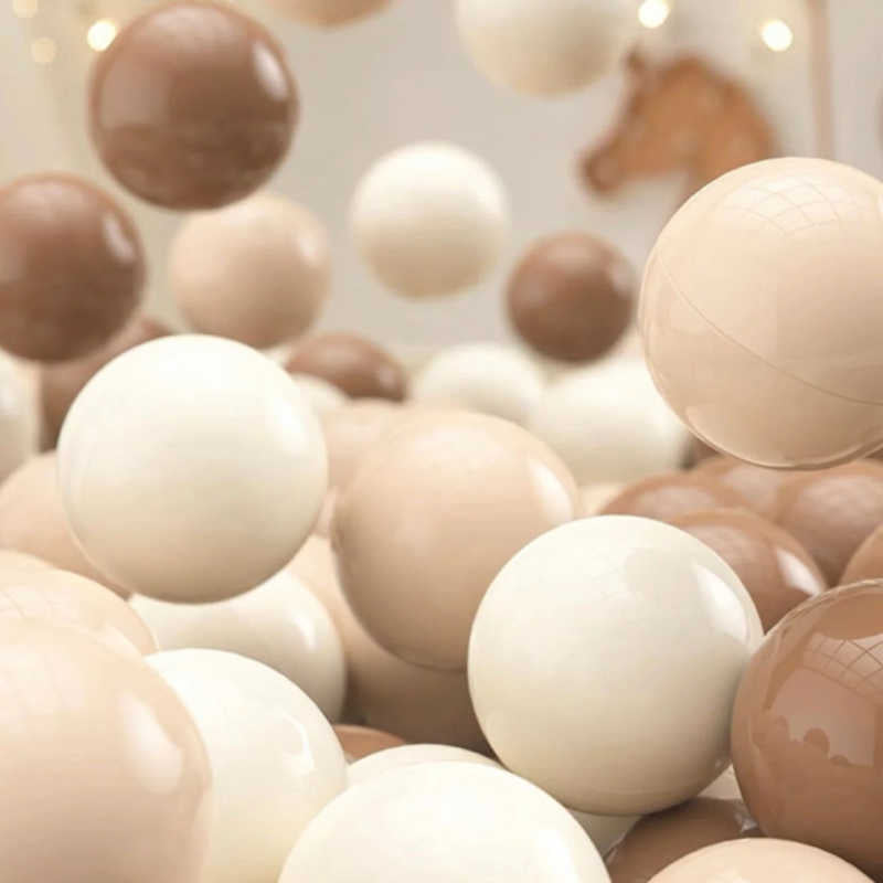 tiny land ocean ball pit ball up close