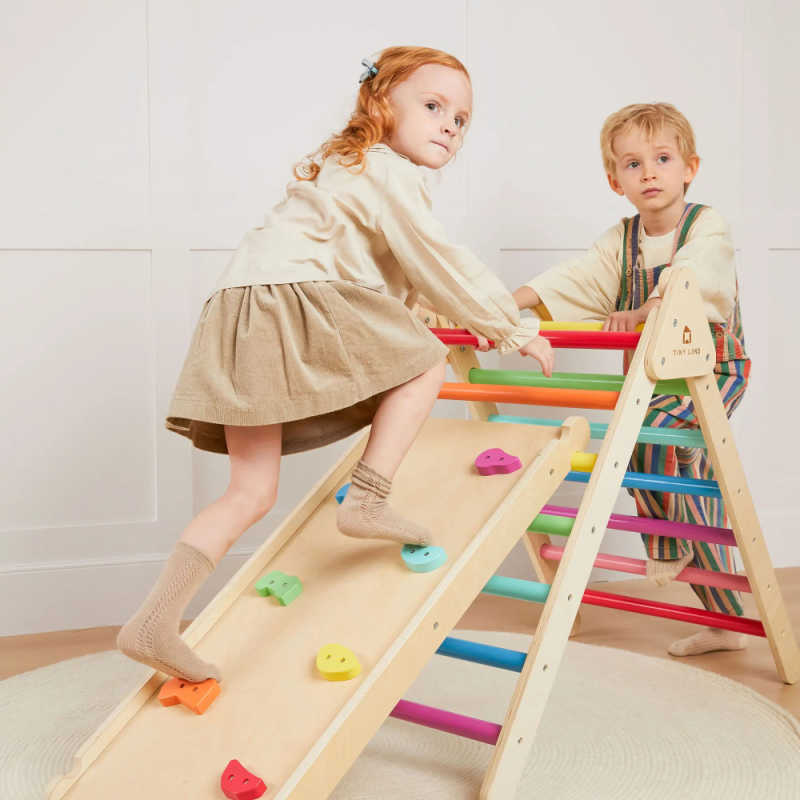 Tiny Land climbing set with kids playing 