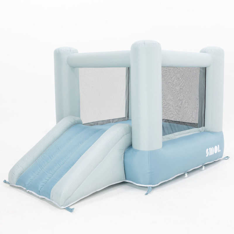 Tumble Blue Bounce House front view