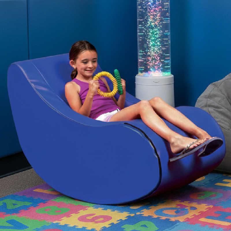 Vibracoustic Jr Therapy Chair up close with a girl relaxing