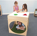 Whitney Brothers® Superbright LED Creative Cube, Sensory Light Table and Mat (WB0788) with girls playing