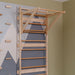 Wood and Hearts 3-in-1 Swedish Ladder Wall Gym for Kids 3+ Vertical Wooden Bars