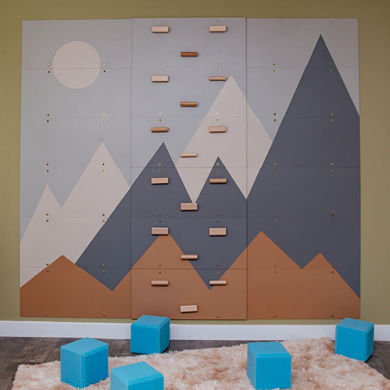 Wood and Hearts 3-in-1 Swedish Ladder Wall Gym for Kids 3+ Wall Panels