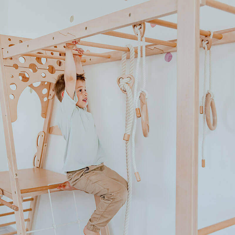Wooden Playground Monkey Bars
