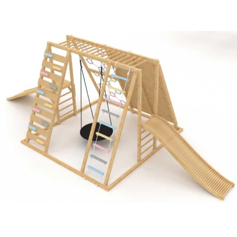 Wooden ROller slide with sweet gum jumbo