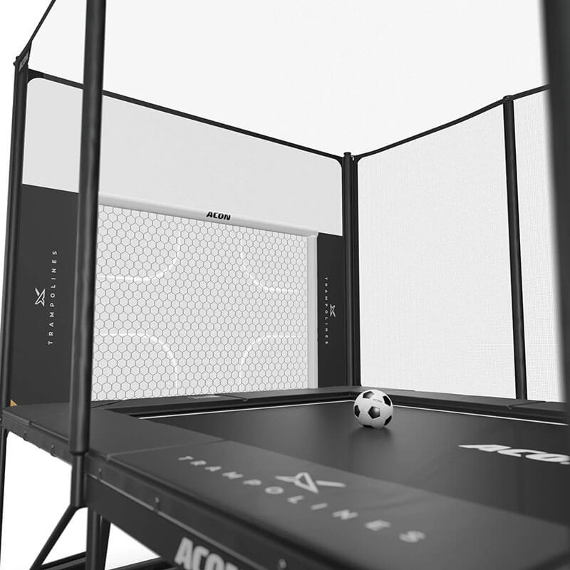 Acon X Soccer goal panel for trampoline and a soccer ball
