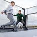 Acon X Soccer goal panel for trampoline with kids playing