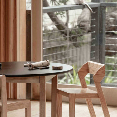 Alfie | Stacking Chair | 12" Seat Height in a kitchen
