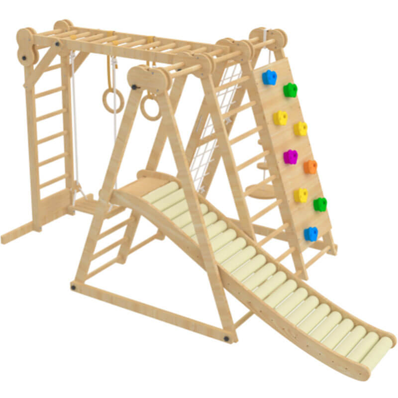 Foam Roller Slide - Add on (Climber Not Included) Side View Complete Set