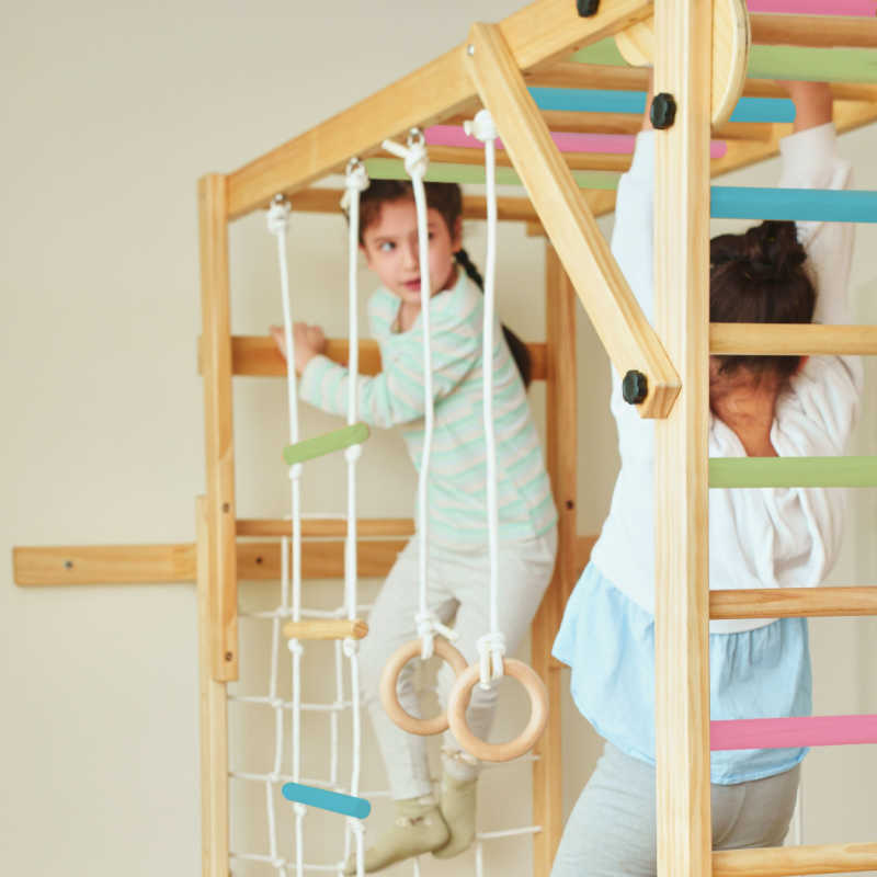Grove Foldable Indoor Jungle Gym - Wall Mounted Color Bars