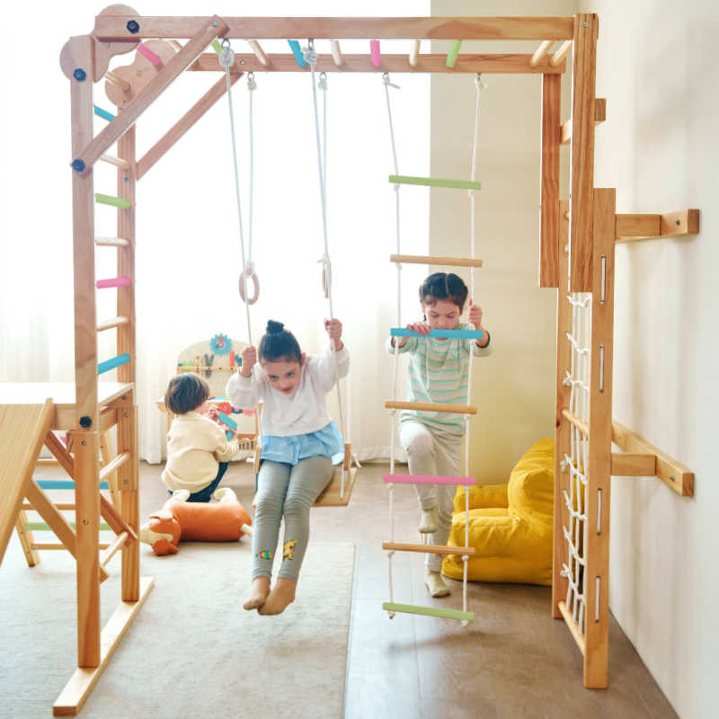 Grove Foldable Indoor Jungle Gym - Wall Mounted Color Bars
