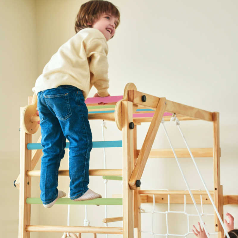 Grove Foldable Indoor Jungle Gym - Wall Mounted Color Bars