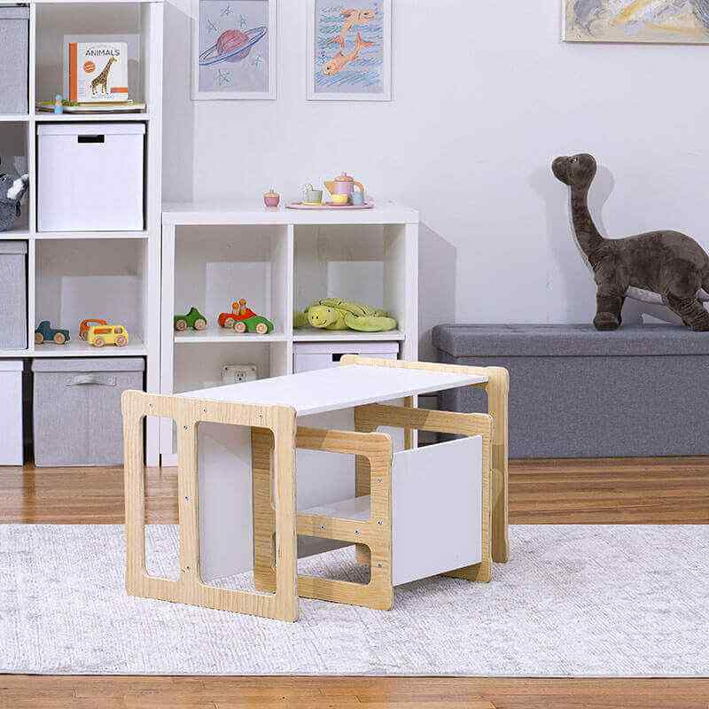 Avenlur Hanover convertible table chair and bench set in compact layout