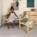 Avenlur Hanover toddler table chair and bench set for playroom activities