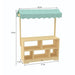Avenlur Holly Wooden Market Stand – assembled dimensions diagram