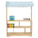 Avenlur Holly Wooden Market Stand – front view of the pretend shop