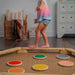 Majesty Balance Beam and Stepping Stones with a girl balancing