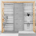 Avenlur monkey bar attachment for 79 inch Modular Walnut Swedish Ladder front view