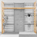 Avenlur Monkey Bars for 95 in Modular Walnut solid wood bar detail