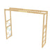 Avenlur Monkey Bars installed at upper height on 95 in Modular Walnut
