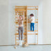 Neem | Swedish Ladder & Rope Wall - 79" Height with a mom and kid