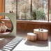 White Avenlur Nesting Fluted Tables arranged together for flexible playroom surfaces