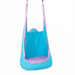 Avenlur sensory swing for wall climbers in blue and purple fabric, climber not included