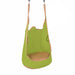 Avenlur sensory swing for wall climbers in green and beige fabric, climber not included