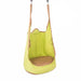 Avenlur sensory swing for wall climbers in green and brown fabric, climber not included