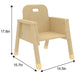Avenlur Toddler Chair with 8 Inch Seat Height measurement guide