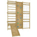 Avenlur Walnut 79 inch Wall Mounted Jungle Gym angle view
