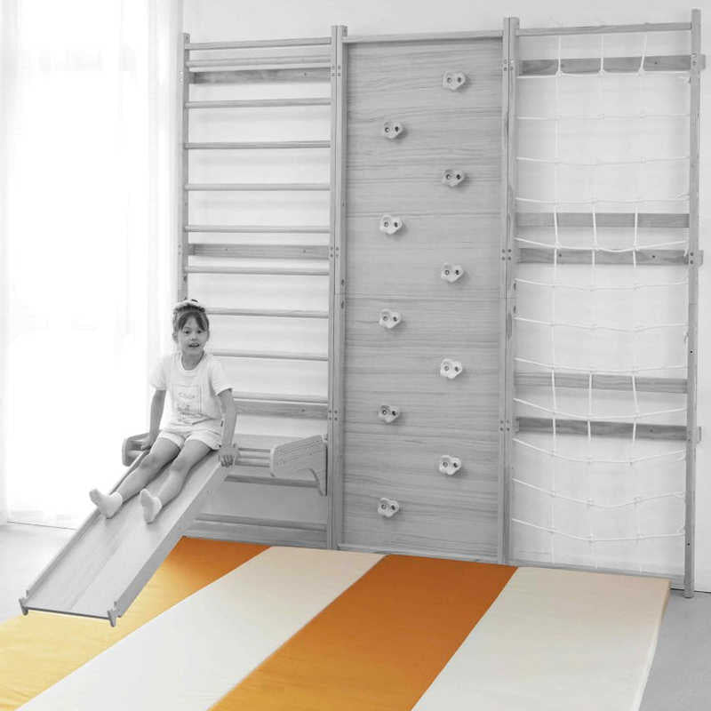 Avenlur Walnut MODULAR Playset Mat with girl playing