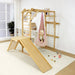 Avenlur Therapy Swing for Kids Tear White Hanging on a Wooden Play Set