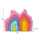 Avenlur Wooden Rainbow Stacker Toy Dimensions