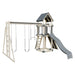 base camp 44 vinyl playset almond gray front left