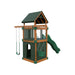 base camp 55 clubhouse vinyl playset chestnut wood green back right