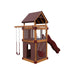 base camp 55 clubhouse vinyl playset chestnut wood red back right