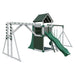 base camp 55 fitness vinyl playset ash wood green front left