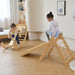 bazel_pikler_triangle_6_in_1_climber_with_rocker_arch_and_slide_set_boy_and_girl