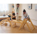 bazel_pikler_6_in_1_climber_with_rocker_arch_and_slide_set_kids_playing_bridge