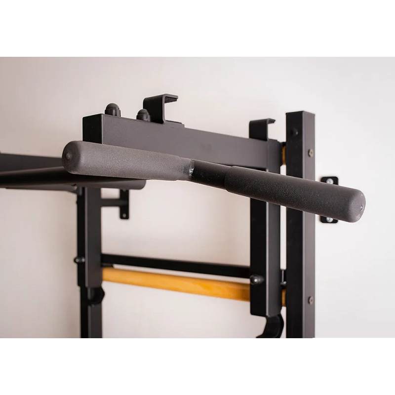 BenchK Convertible Pull-Up Bar PB3 – black PB3 convertible bar mounted on compatible wall bars sold separately