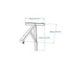 BenchK Punching Bag Holder BBHB / BBHW – BBHB black punching bag holder dimensions diagram
