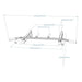 BenchK Steel Pull-Up Bar PB2 – technical drawing of the fixed six-grip PB2 steel pull-up bar