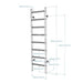 BenchK Wall Bars 200 – black model dimensions diagram