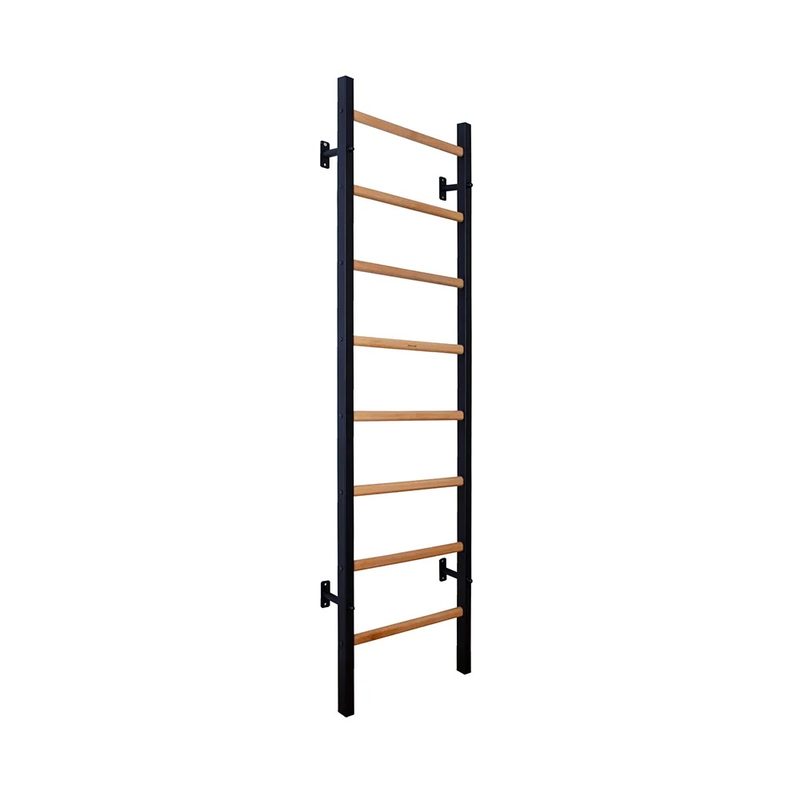 BenchK Wall Bars 200 – black wall bars with wood rungs