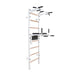 BenchK Wall Bars 222 – white 222 wall bars with fixed pull-up bar and dip station