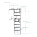 BenchK Wall Bars 232 – white model dimensions diagram