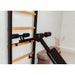 BenchK Wall Bars 233 – close-up of black wall bars with dip station and inclined bench