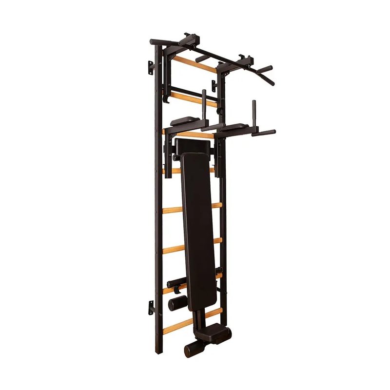 BenchK Wall Bars 233 – black wall bars with training attachments